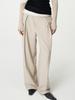 UMARMUNG Tropical Wool Tucked Pants_Beige