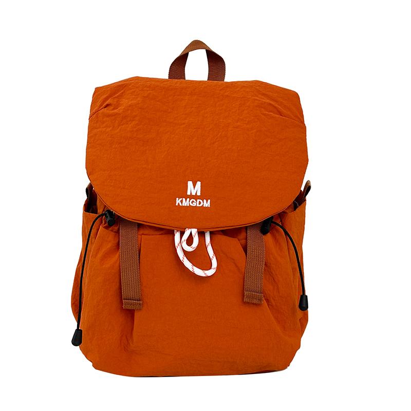 Drawstring Backpack Travel Contrast Backpack Lightweight Nylon Schoolbag