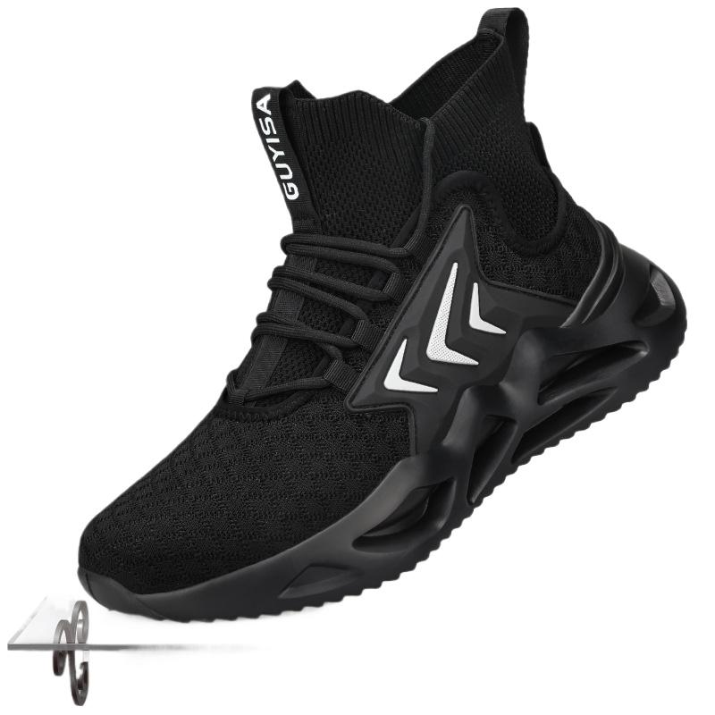 Anti-smashing and Anti-piercing Labor Insurance Shoes for Men, Lightweight, Comfortable and Wear-resistant Work Protective Safety Shoes