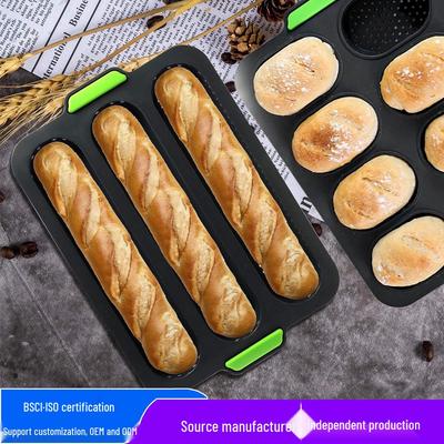 Food-Grade High-Temp Rectangular Silicone Cake & Baguette Mold