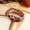 Exaggerated Irregular Wide Leopard Pattern Bangles Fashion Geometric Acrylic Resin Bangle for Women Vintage Bracelets Jewelry