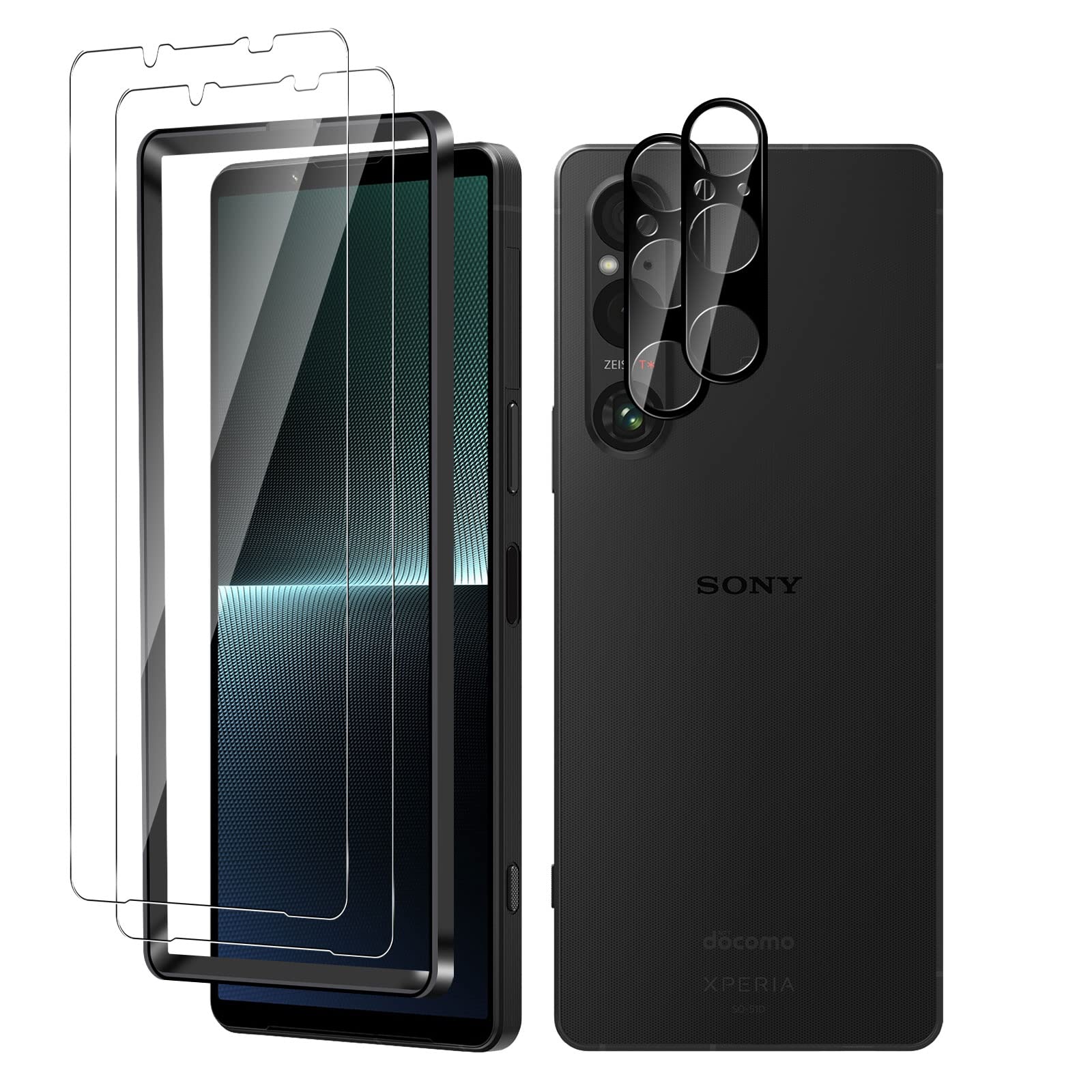

Для Sony Xperia 1 V стеклянная пленка для камеры Asahi Glass Kluso совместима с Sony Xperia 1 V SOG10 закаленное стекло 9H ударопрочное высокое пропускание