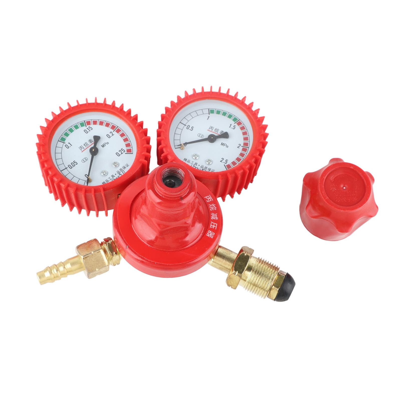 

Propane Tank Gauge Clear Accurate Dial Thickened Anti Slip Knob Aluminum Alloy Gas Pressure Regulator