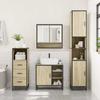 VidaXL Ensemble de meubles de salle de bain 3 pcs chêne sonoma, armoire de salle de bain, armoire de rangement de toilette, 3301116