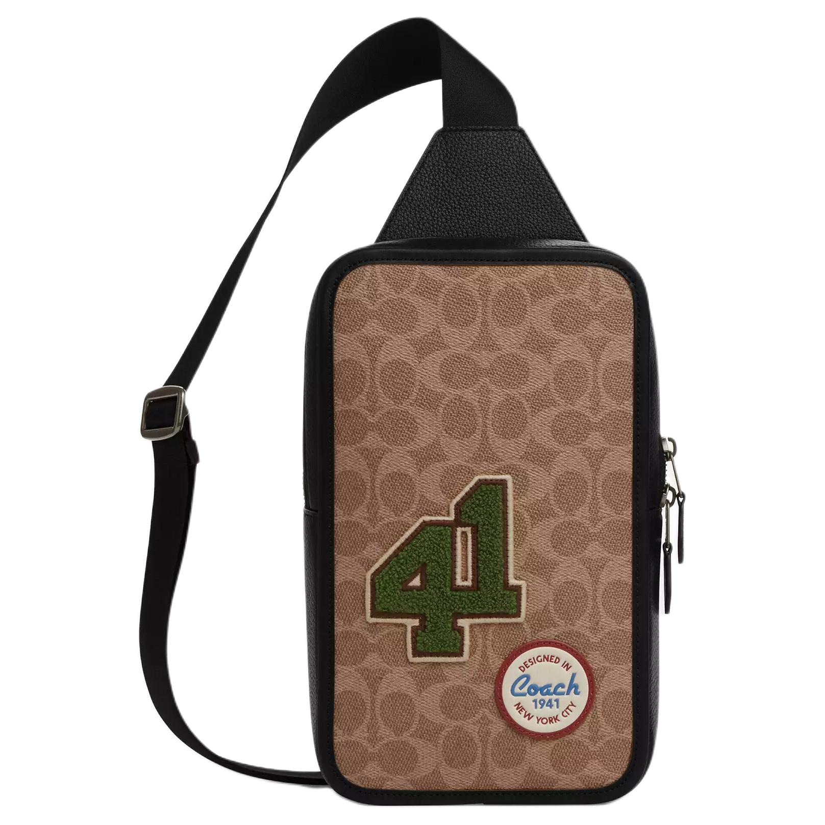 

Coach Sullivan Pack 16 Patch Logo Print Zipper Closure Coated Canvas And Leather Mini Chest Bag Men Bags Brown Multicolor CY819-QBTAM Basic Set (Bag+Dust Bag)