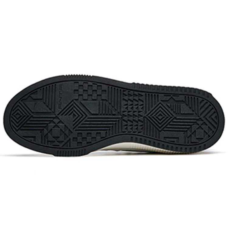 Anta Antiskid Wear Resistant Lightweight Breathable Low Top Skate Shoes Men Sneakers Black White 912358012-5