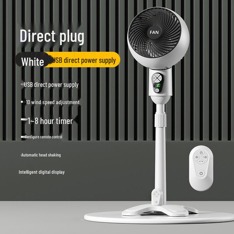 

Silent Oscillating Floor Fan with Air Circulation for Home Height 78-96cm