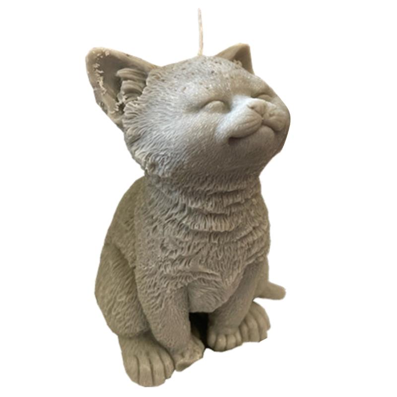 Decor Pisici Mari 3D Formă Lumânare Săpun DIY Lumânare Rășină Epoxidică Formă Lumânări Handmade Aromă Ceară Forme Săpun pentru Decor