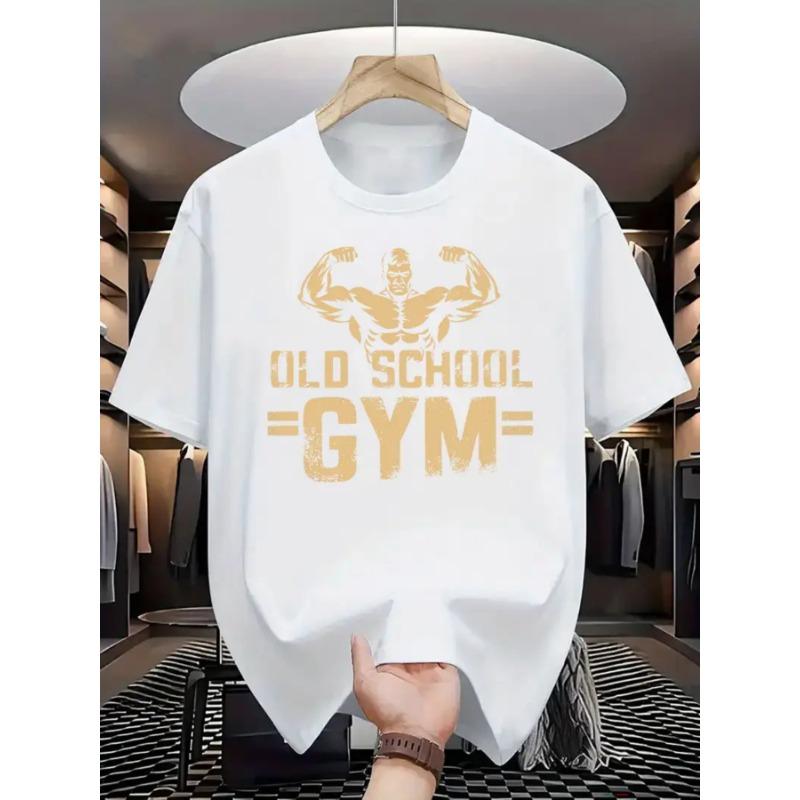 Printed T-shirt Men s Summer Loose Round Neck Versatile Trendy Men s Top S