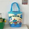 Cute Graffiti Bucket Bag,Printed Cylinder,Commuting for Office Workers,Keys,Water Bottles,Miscellaneous Items, Daily Necessities