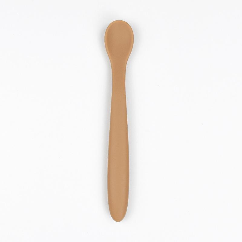 

2026 Hot Baby food grade silicone twist spoon for children s meals, baby training for complementary feeding, spoon for feeding
