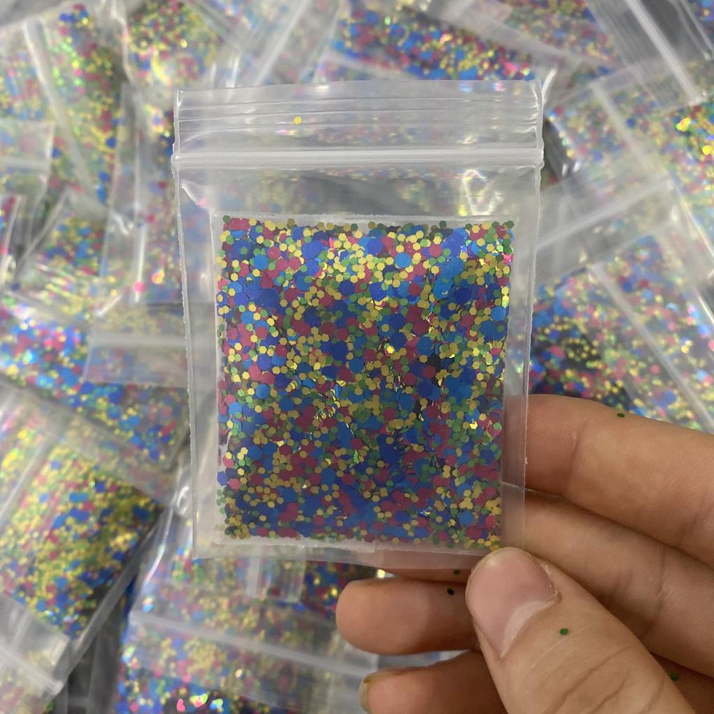 Bulk Metallic Polyester Glitter Loose Chunky Glitter Mix