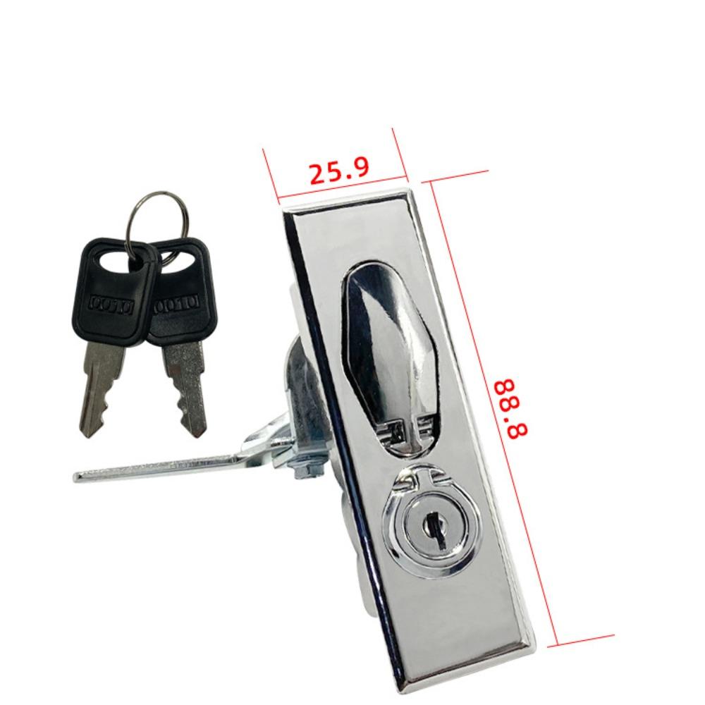 Brushed Flat Lock with Key Distribution Cabinet Door Lock Metering Lock  Distribution Box