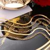 Retro and Exaggerated Multi-layer Metal Chain Bead Chain Anklet Fashion Trend Girl Multi-layer Anklet Temperament Jewelry