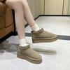 Winter Suede Thick-Sole Snow Boots Fleece-Lined Thickened Cotton Boots Casual Cotton Boots
