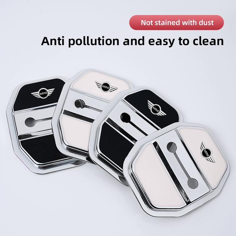 4Pcs TPU Door Lock Buckle Protective Cover For BMW Mini Works Cooper F54 F55 F56 F57 F60 R50 R52 R53 R55 R56 R57 R58 R59 R60 R61 czujm33
