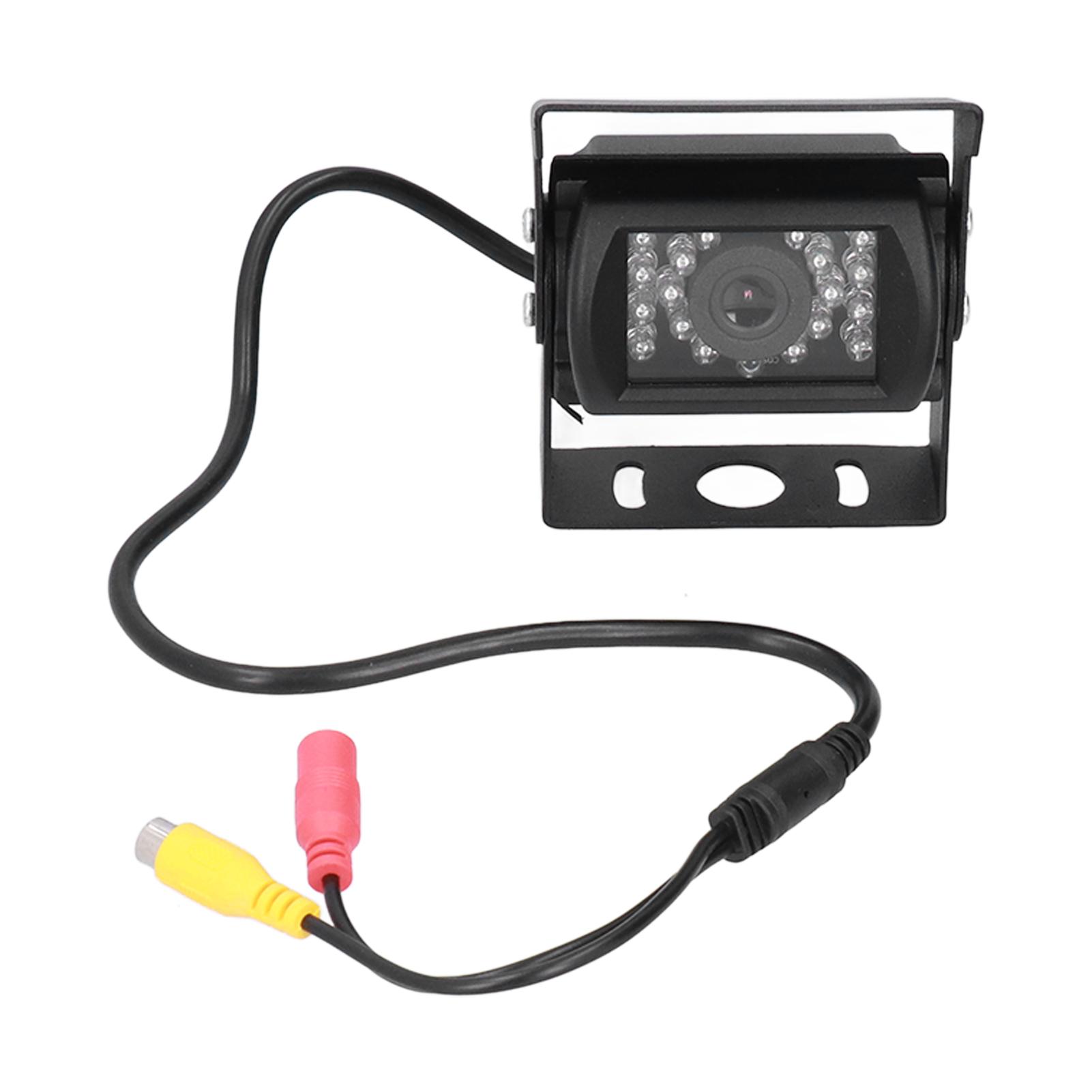 

Камера заднего вида 120 градусов 18-светодиодная IP68 водонепроницаемая ночного видения 12В-24В универсальная для легкового автомобиля грузовика автобуса