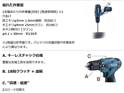 Makita Dobíjecí vrtačka s 2 DF330DWX 10,8V 1,3Ah