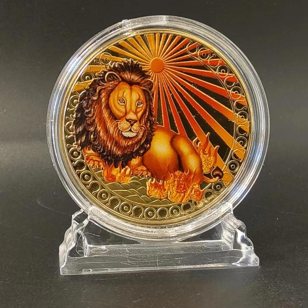 Gold-Plated Scorpio, Gemini, and Libra Zodiac Medallion Set