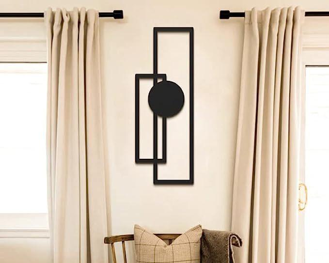 Nordic Iron Line Wall Hanging Ornament Antique Silhouette Metal Pendant Art Crafts Living Room Home Office Decoration