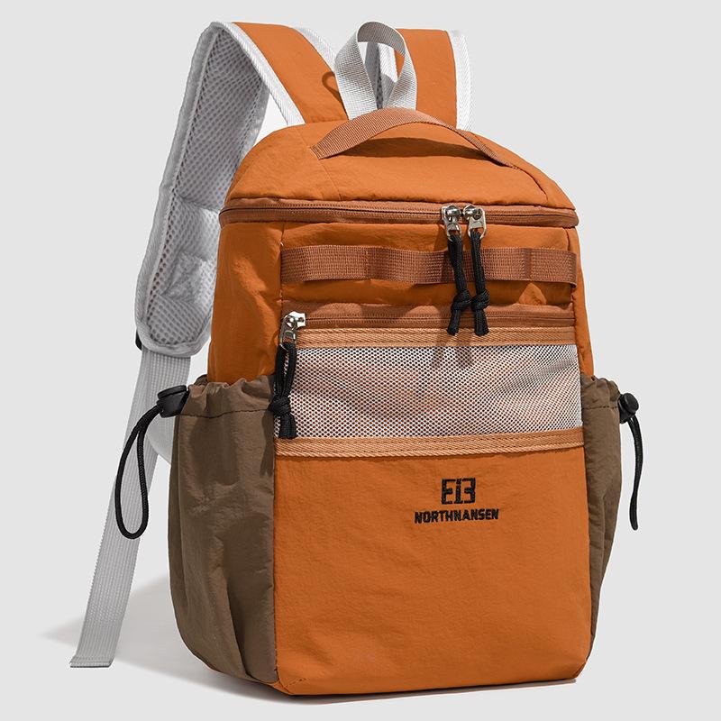 

Anti-splashing light backpack New outdoor hiking backpack Large capacity color matching washed travel backpack золотой