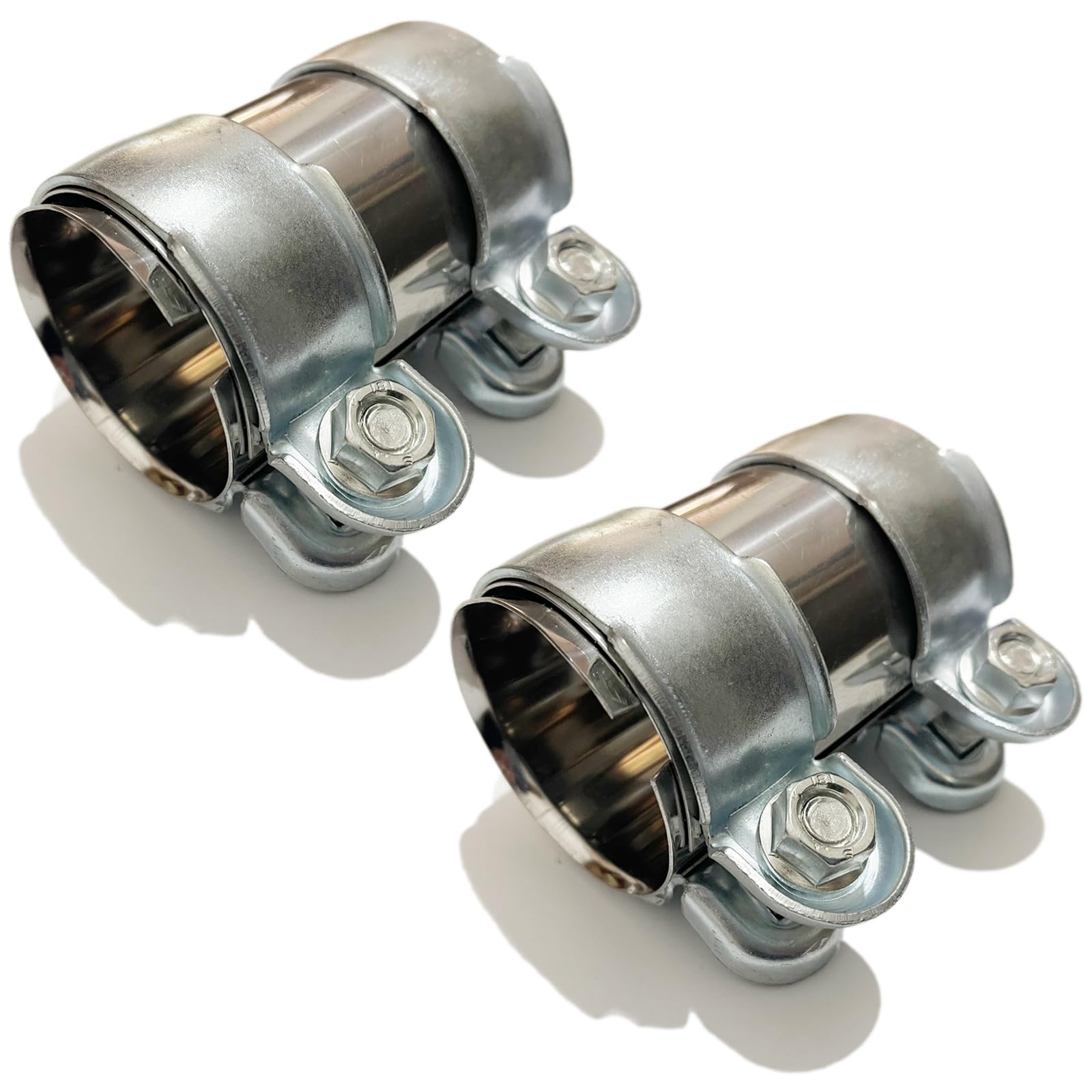 

S-NET SN-290-MC Muffler Band, Universal Exhaust Exhaust Pipe Clamp Connector, Stainless Steel, Total Length 51mm×2