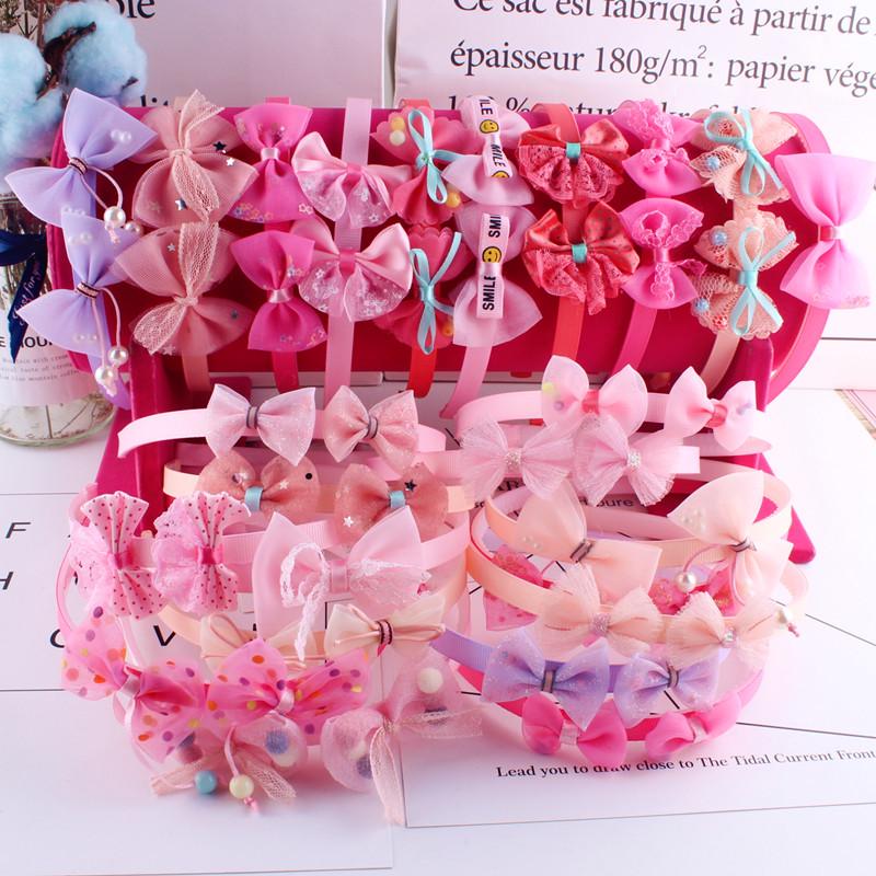 Korean Style Transparent Bow Headband for Children - Cartoon Hair Accessories for Girls