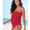 Stylish Women Beachwear Strapless Bandage Bodysuit One-piece Swimsuit In Vibrant Colors