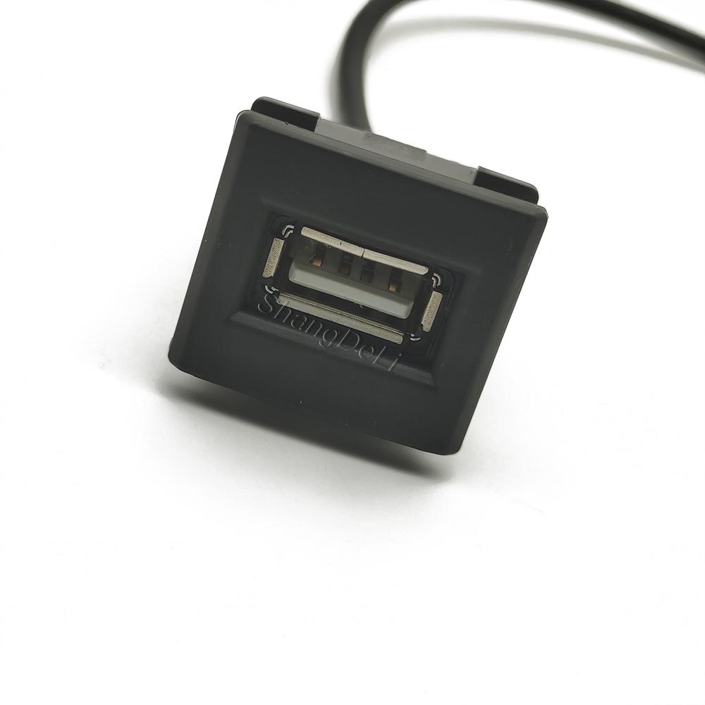 1PC Fit For Toyota Cross ALTIS AURIS CAMRY RAV4 2019 Car USB Extension Cord Socket Connector Port Accessories