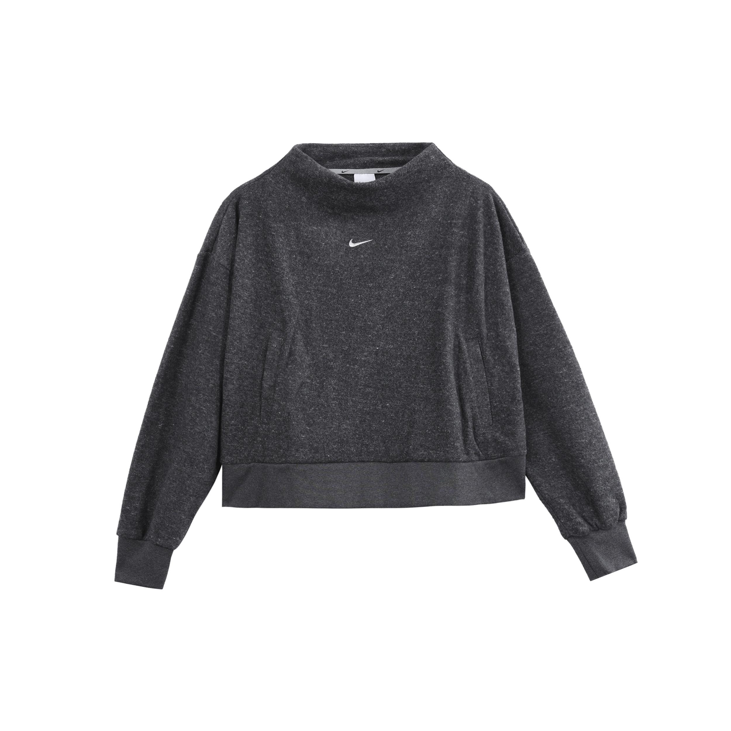 (WMNS) Nike Therma Fit Mock Neck Training Top Grey Women s DQ6254-032 S