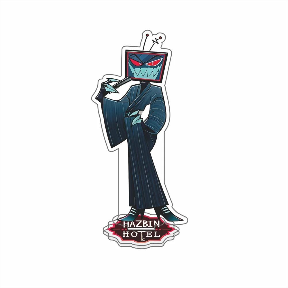 Hazbin Hotel Anime Vaggie Angel Dust Alastor Husk Charlie Morningstar Acrylic Stand Standing Plates Desktop Ornament Gift