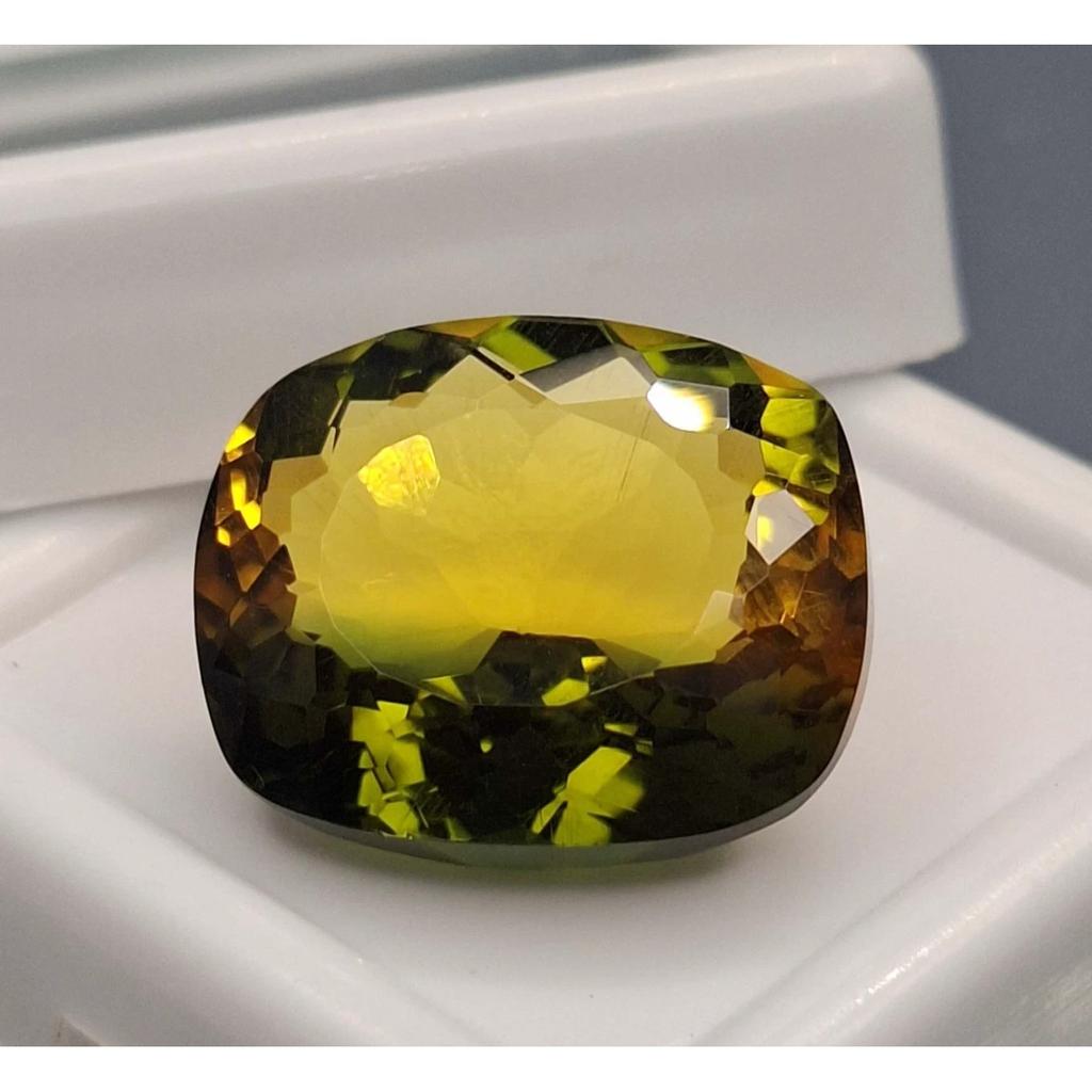 Natural Bi-Color Ametrine 11-13 Ct Cushion Cut Certified Stunning Gemstone