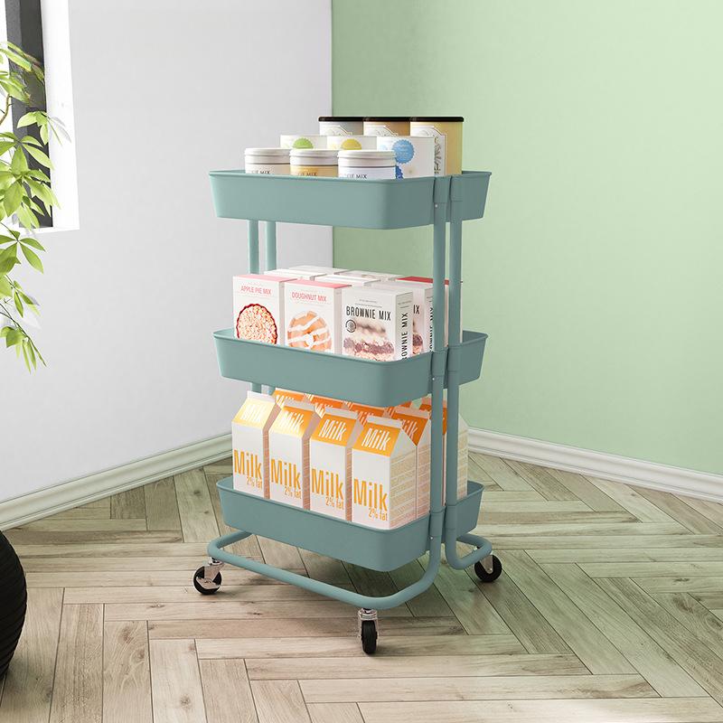 Cart Storage Rack Floor Standing Bedroom Supplies Multi-layer Storage Rack Bathroom Movable Storage Rack