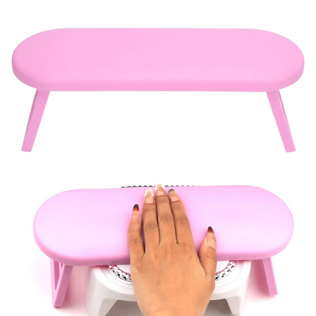 2pcs Nail Hand Rest Foldable Nail Arm Rest Cushion Washable Nail Hand Pillow for Nail Salon Beauty School