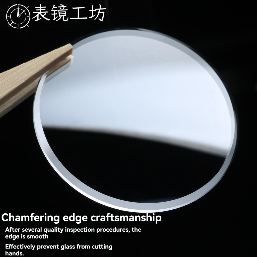 For Mido Commander M021 Series M021.431 Sapphire Glass Watch Mirro Front and Rear Covers Watch Mirror Scratch Resistant Mask