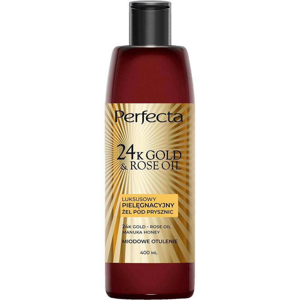 Perfecta 24K Gold & Rose Oil Shower Gel Honey Enchantment, 400 ml