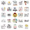 50 Non-Repeating Colored Spanish Inspirational Short Sentences Text Graffiti Stickers Personalized Decorative Stickers