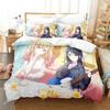 Anime Hoshino Ichika Project SEKAI Beding Set Bedrom Soft Modern Bedspreads Comefortable Soft Duvet Cover Comfortable Quilt Cover Pilowcase