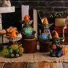 Halloween Pumpkin Lights Desk Figurine Halloween Resin Halloween Figurine For Halloween Decorations Lighted Halloween Statue