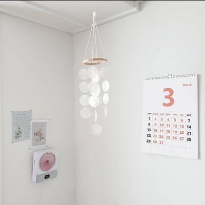 INS Stil Natürliche Muschel Windspiele - Kinderzimmer- & Schlafzimmerdeko, Kleiner Anhänger, Foto-Requisite, Geburtstagsgeschenk.