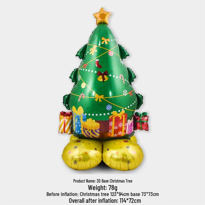 

Алюминиевая фольга Рождественские воздушные шары: Украшения Снеговик, Санта, Елка и Олень