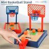 Mini Desktop Basketball Hoop Toys Finger Basketball Shooting Machine Kids Train Hand Eye Coordination Interactive Tabletop Game
