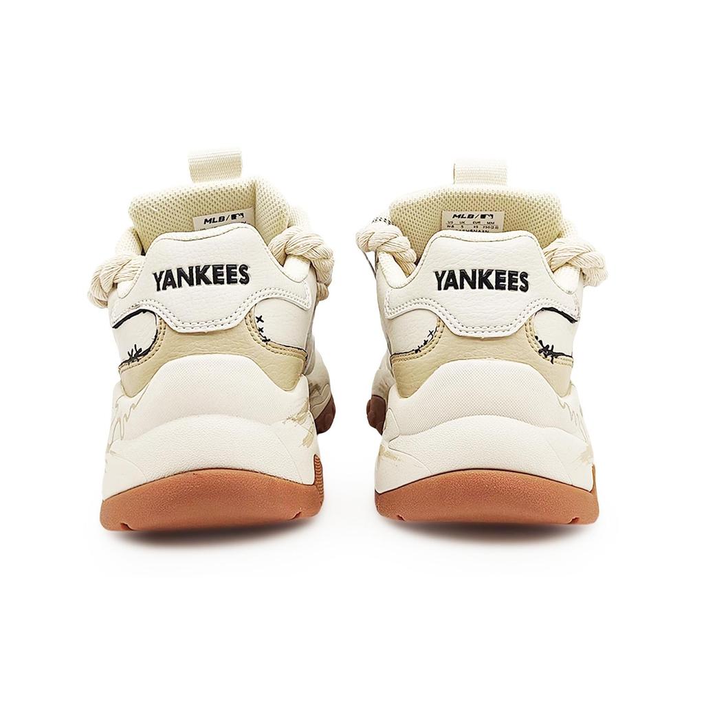 MLB Slip Resistant Support Slip Resistant Support Low Top Chunky Sneakers Unisex Beige Brown Black 3ASHBNA3N-50CRS(Team131-2)
