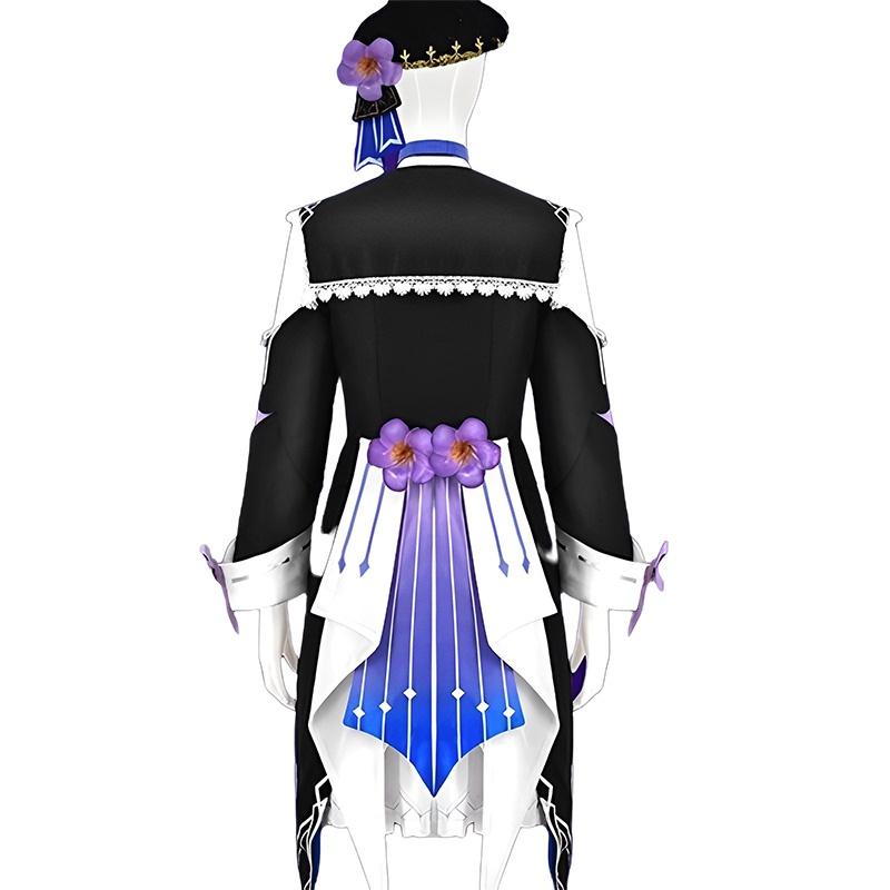 Schwarzes Turm-Cosplay-Kleid für Damen, bequem und stilvoll!