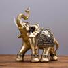 Statue Golden Sculpture Resin Feng Shui Figurine for Car Shelf Cafe Shopwindow Decor