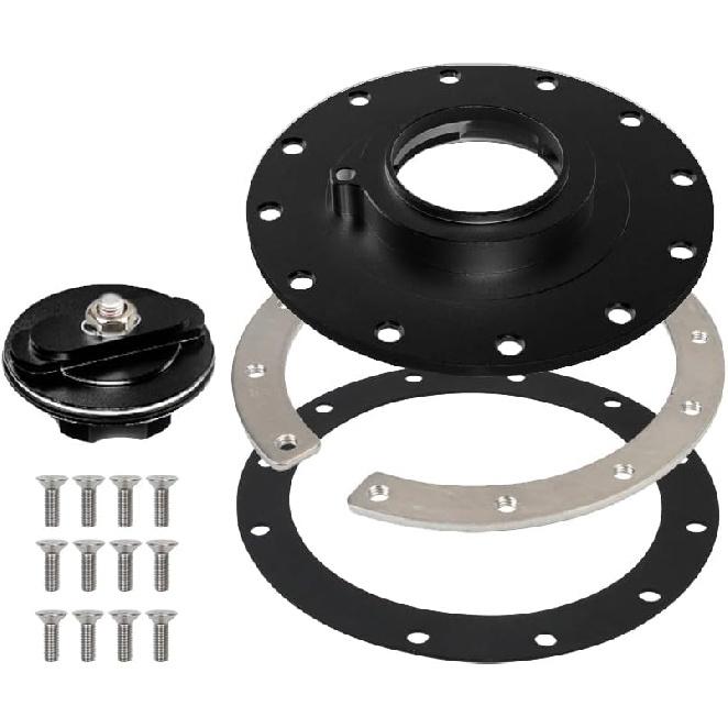 Aluminum Easy Fill Fuel Cell Gas Cap Oil Tank Cover With 12 Bolt Cell Bung and Gasket