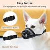 Mesh Dog Muzzle for Short Snout Dogs Adjustable Muzzle Allow To Pant Drink Breathable Muzzle Prevents Biting Barking Eating for Small Dogs Training