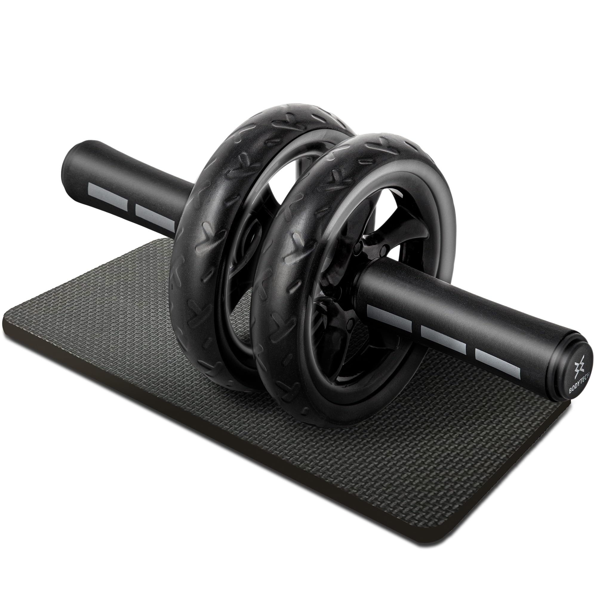 

[Amazon.co.jp Exclusive] Body Tech Ab Roller with Mat, Ab Roller for Beginners, Double Roller, Ab Wheel, Quiet, Compact