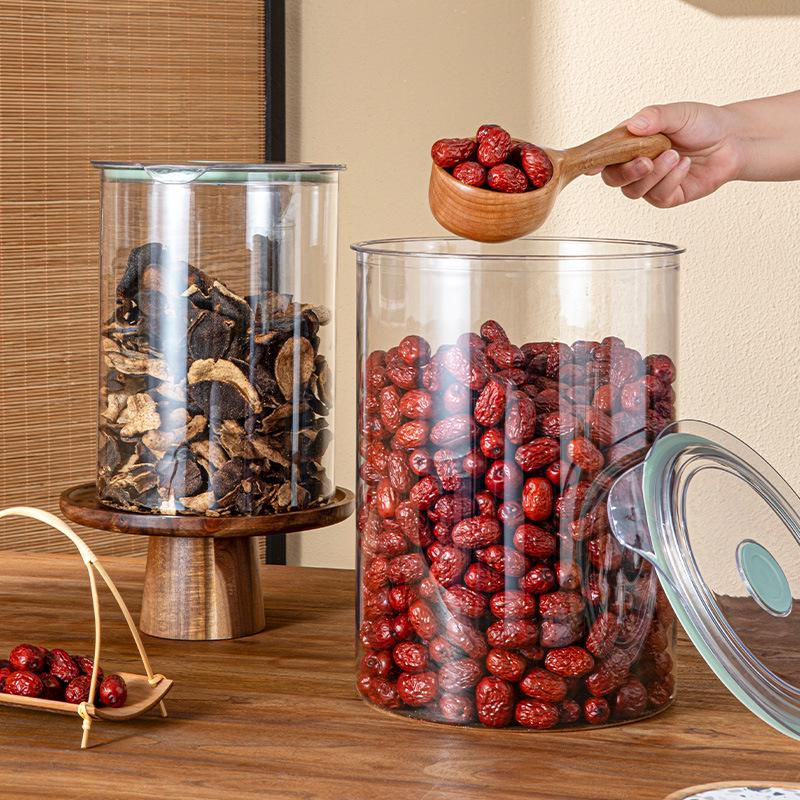 Sealed Plastic Storage Jar for Dried Tangerine Peel, Grains, Cereals, Dried Fruits, Kitchen Snacks, and Refrigerator Storage.