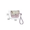 Flower Small Makeup Lipstick Bag Canvas Mini Storage Bag Sweet Floral Coin Purse  Students